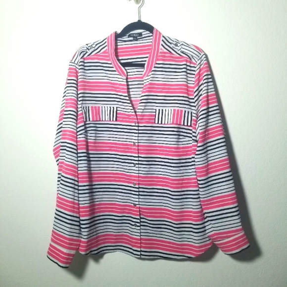 Elementz Tops - Elementz Women Button Front Top